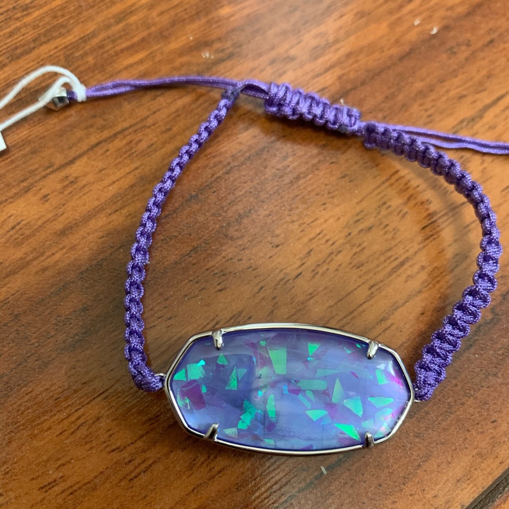 NWT Kendra Scott Lilac Illusion Elle Bracelet